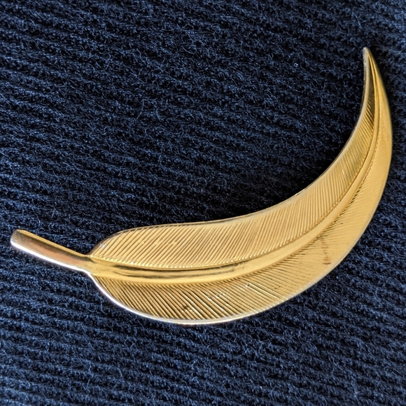 2 Vintage Willow Leaf Pin - Picture 4 of 12